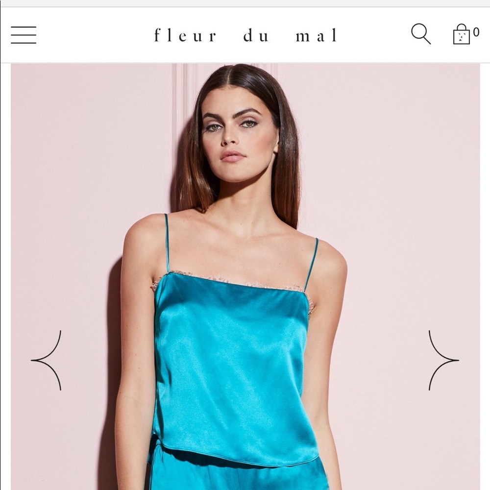 Brand new w/o tags. Fleur du mail silk cami